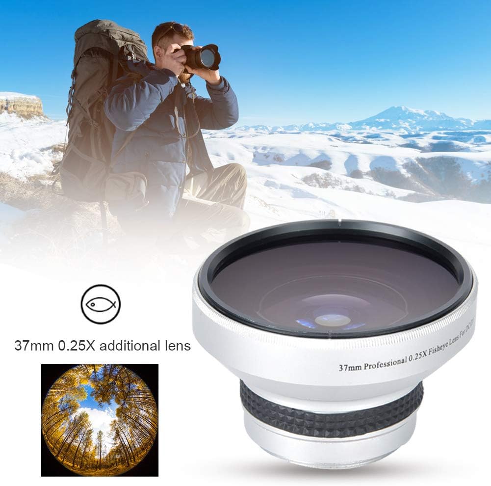 37mm 0.25X Super Fisheye Additional Lens – Strong Applicability – for Macro Closeup – for 37mm Caliber Camera Lenses
