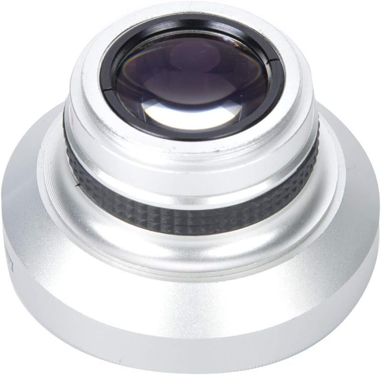 37Mm Fisheye Lens Camcorder,Camera Lens Silver Strong Applicability 37mm 0.25X Super Fisheye Additional Lens for 37mm Caliber Camera Lenses